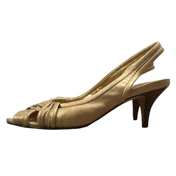 Cole Haan Gold Heels - Picture 8 of 15